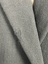 Load image into Gallery viewer, Original 1940's Inky Black Lightweight Wool Coat with Broad Shoulders - Bust 38 40 *