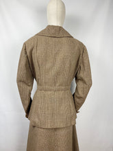 Load image into Gallery viewer, Reproduction Volup 1930s Brown Check Belted Walking Suit for a 44-36-46