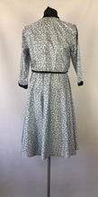 Load image into Gallery viewer, 1950s Artificial Silk Novelty Print Dress and Bolero Set - B32