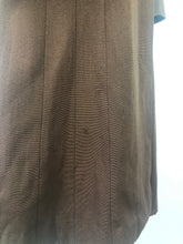 Load image into Gallery viewer, 1940s Chocolate Brown Fit and Flair Grosgrain Princess Coat - Bust 36 38