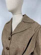Load image into Gallery viewer, Reproduction Volup 1930s Brown Check Belted Walking Suit for a 44-36-46