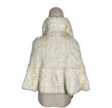 Load image into Gallery viewer, Original 1930's or 1940's Vintage White Fur Evening Cape with Stunning Collar - Vintage Winter Wedding Cape