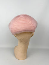 Load image into Gallery viewer, Original 1950's Pastel Pink Nylon Hat - Classic Shape *