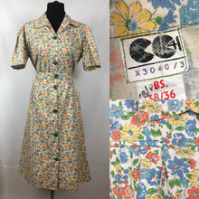 Load image into Gallery viewer, CC41 Floral Cotton House Dress - Bust 40”