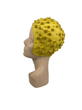 Load image into Gallery viewer, Fabulous Original 1930's Lemon Yellow Swimming Cap - Vintage Swimwear