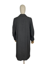 Load image into Gallery viewer, Original 1940's Charcoal Grey Lightweight Wool Coat by Harella - Bust 34 36 *