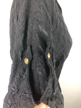 Load image into Gallery viewer, 1950s Black Cocktail Dress with Gold Buttons - B38