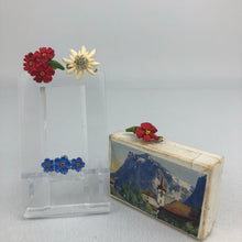 Load image into Gallery viewer, Original 1930s 1940s Swiss Floral Brooch Set