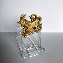 Load image into Gallery viewer, Vintage Early Plastic Capricorn Star Sign Brooch