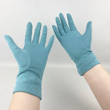 Load image into Gallery viewer, Vintage Dents Soft Blue Seamed Nylon Gloves - Great Vintage Accessory