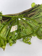 Load image into Gallery viewer, Original 1950's Green Grapes and Vine Leaves Half Hat with Bow Trim *
