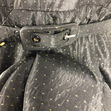 Load image into Gallery viewer, 1950s Black and Gold Polka Dot Dress - B38