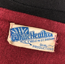 Load image into Gallery viewer, Original 1940s CC41 Machine Knitted Cardigan in Burgundy and Grey - B40 42