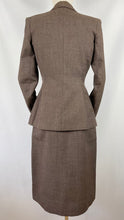 Load image into Gallery viewer, Original 1940s CC41 Brown Wool Suit - Bust 35 36