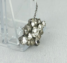 Load image into Gallery viewer, Vintage Claw Set Clear Paste Diamond Brooch