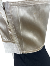 Load image into Gallery viewer, Original 1920's Flapper Cream Satin Binder Bra with Boning - True Vintage Underwear - Bust 34"