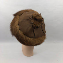 Load image into Gallery viewer, Vintage 1950s Fur Trimmed Hat