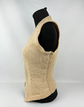 Load image into Gallery viewer, REPRODUCTION 1940s 1950s Hand Knitted Waistcoat - Bust 34 35 36