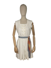 Load image into Gallery viewer, Original 1930's White Tennis Dress - Perfect Summer Frock - Bust 36 38