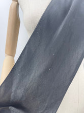Load image into Gallery viewer, Original 1930's Black Crepe Dagger Point Scarf - Great Headscarf - Great Christmas Gift
