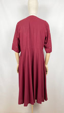Load image into Gallery viewer, Original 1940s Red Crepe Beaded Dress - Wounded - Bust 38 39 40