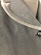 Load image into Gallery viewer, 1940s Black Jacket with Double Collar, Satin Trim and Glass Buttons - B35 36