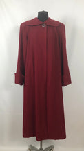 Load image into Gallery viewer, 1940s 11011 True Volup Burgundy Wool Coat by Windsmoor - Bust 48" 50"