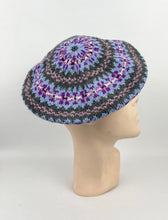 Load image into Gallery viewer, Reproduction 1940s Pure Wool Fair Isle Beret - Wonderful Design Featuring Eight Different Colours