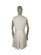 Load image into Gallery viewer, Original 1930's White Tennis Dress - Perfect Summer Frock - Bust 36 38