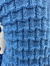 Load image into Gallery viewer, Reproduction 1930s Hand Knitted Jumper in Soft Blue - B36 37 38 39 40