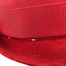 Load image into Gallery viewer, 1930s 1940s Red Felt Fedora with Red Grosgrain Trim