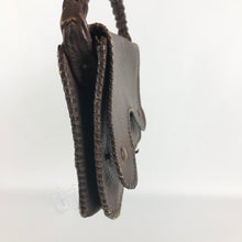 Load image into Gallery viewer, Original 1930s 1940s Brown Textured Leather Hand Bag