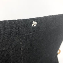 Load image into Gallery viewer, Vintage Black Velvet Evening Bag with Metallic Gold Embroidery