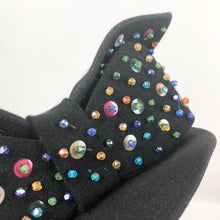 Load image into Gallery viewer, Epic American 1940s New York Creation Tilt Topper Hat with Huge Beaded and Sequined Bow