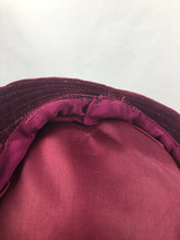 Load image into Gallery viewer, 1940s Burgundy Velvet Hat with Large Bow Trim