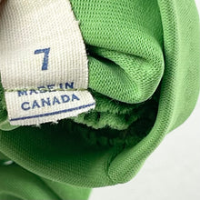 Load image into Gallery viewer, Vintage Canadian Made Seamed Nylon Gloves in Apple Green - Great Vintage Accessory