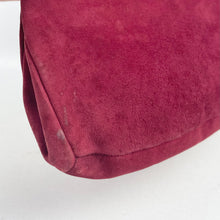 Load image into Gallery viewer, Original 1940's Burgundy Suede Set of Bag and Matching Gloves