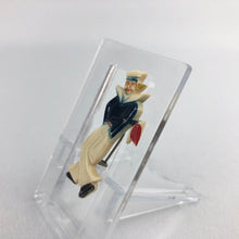 Load image into Gallery viewer, Vintage 1940s Early Plastic Painted Sailor Brooch