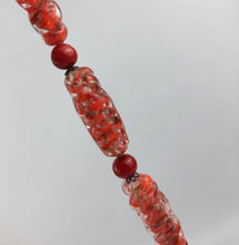 Load image into Gallery viewer, Vintage Red Glass Necklace