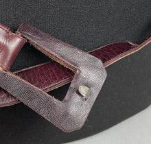 Load image into Gallery viewer, Original 1930s or 1940s Dark Burgundy Leather Belt - Waist 26