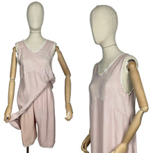 Load image into Gallery viewer, Original 1920's 1930's Crepe Underwear Matching Set with Knickers and Slip - Bust 36