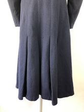 Load image into Gallery viewer, Original 1940s CC41 Navy Wool Coat with Great Pocket Detail - Bust 36 38