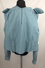 Load image into Gallery viewer, Original 1940s CC41 Blue Wool Blouse by Etam- B36 38
