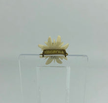 Load image into Gallery viewer, Vintage 1930s 1940s Tiny Carved Edelweiss Brooch