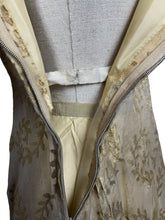 Load image into Gallery viewer, Original 1950's Berthe Alexandrie Gold Lame Organza Cocktail Dress - Bust 35 36