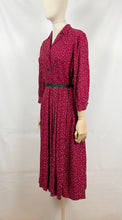 Load image into Gallery viewer, Original Red, Black and White Dress from the Late 1940s or Early 1950s - Bust 34 35