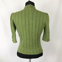 Load image into Gallery viewer, Reproduction 1940s Wartime Jumper in Turtle Green - Bust 33 34 35 36