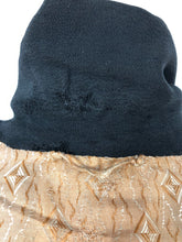 Load image into Gallery viewer, 1920s 1930s Black Textured Crepe Coat with Gold Lining and Glass Buttons - Bust 38 40
