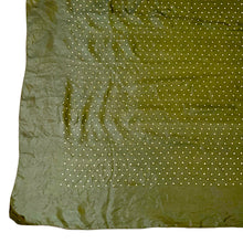 Load image into Gallery viewer, Wounded But Wearable Original 1940's Forest Green and White Polka Dot Silk Headscarf