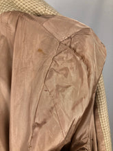 Load image into Gallery viewer, 1940s Volup Wool Swagger Coat in Cream Check with Single Button - Bust 40 42 44